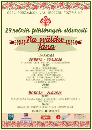 Folklórne slávnosti Podzámčok